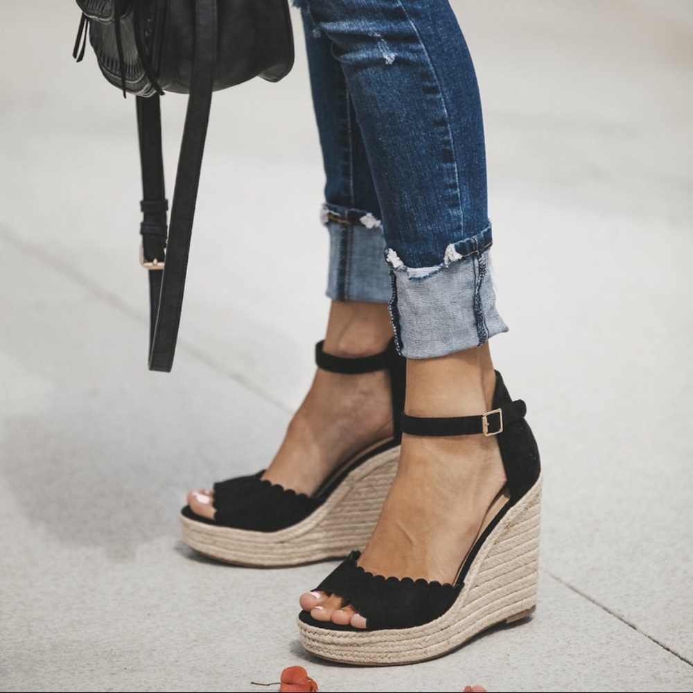 1 LEFT‼️Wedge Espadrilles - Picture 5 of 8